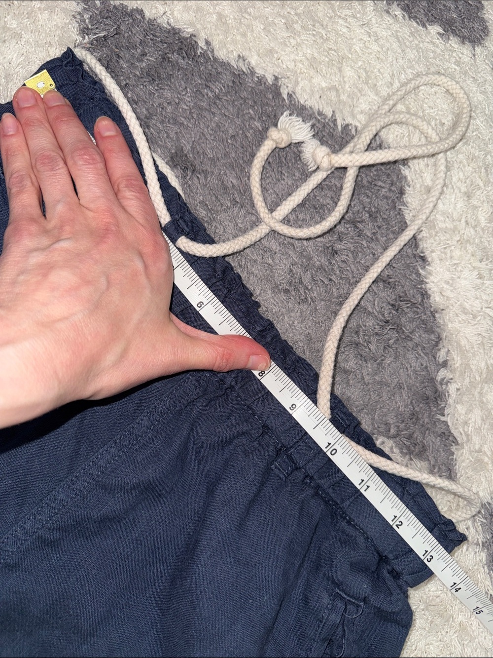 C&C California Navy Linen pants size xs - Picture 8 of 12